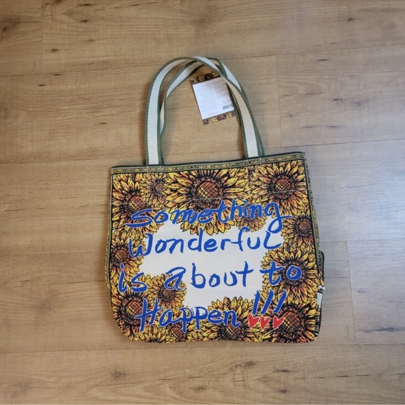 Sunflower Heart Love Tote Bag - Picture 4 of 12